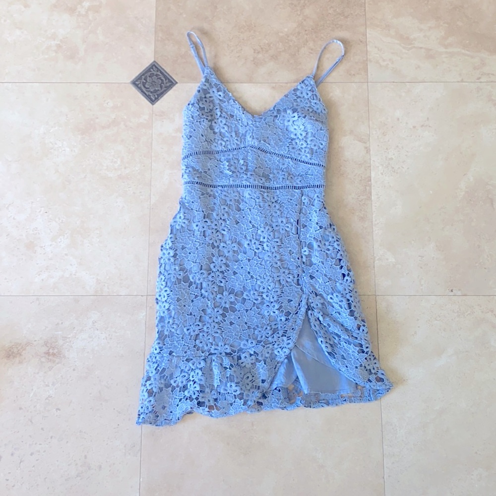 Abercrombie & Fitch blue lace dress